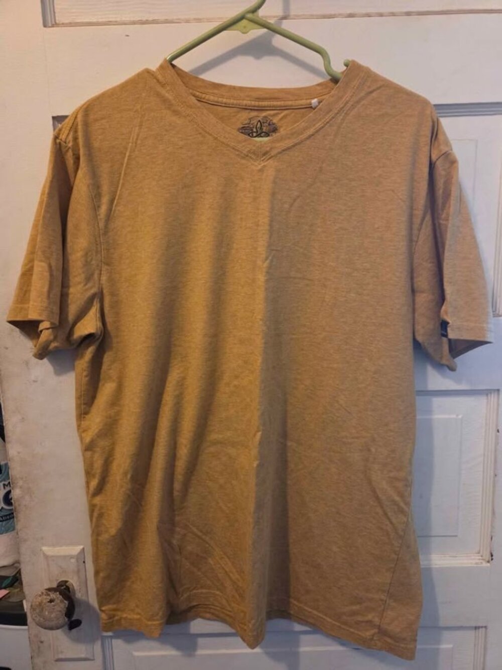 Mens Large Mustard Yellow Prana Shirt